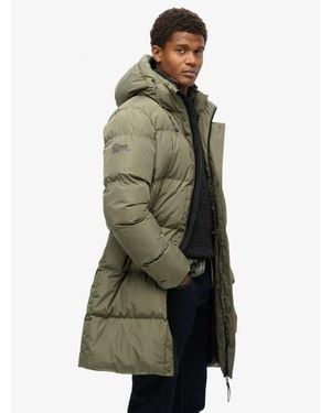 Superdry Hooded Sports Puffer Jacket - Green