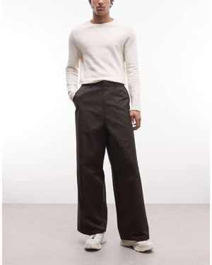 Weekday Loose Fit Chino Trousers - White