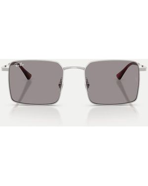 Ray-Ban Idan Square Sunglasses With Lens - Grey