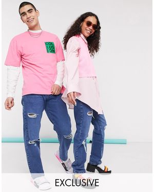 Collusion X000 90's Fit Straight Leg Jeans - Blue