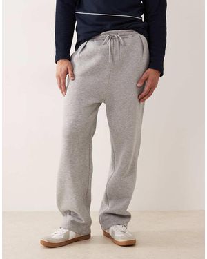 ASOS Wide Leg joggers With Pinched Hem - Grey