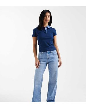 ASOS Vaqueros Elásticos Cómodos De Pernera Recta De Asos Design Petite - Azul