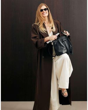 NA-KD Long Trenchcoat - Black