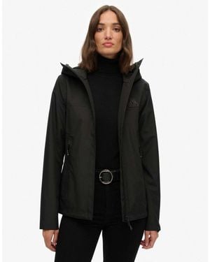 Superdry Wasserdichte jacke - Schwarz