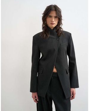 TOPSHOP Blazer Con Collo A Imbuto - Nero