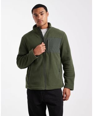 New Look Tech Fleece Jacket - Green