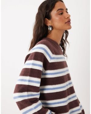 Abercrombie & Fitch Gestrickter pullover mit rundhalsausschnitt - Mehrfarbig