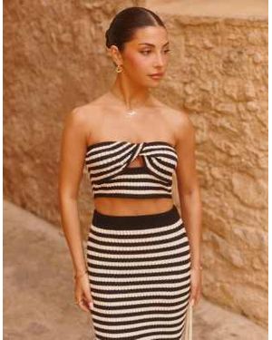 The Frolic Exclusivité - x lydia kara - top bandeau d'ensemble - Marron