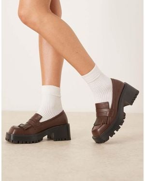 Raid Vamika Chunky Loafers - Natural
