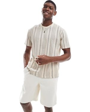 Brave Soul T-shirt texturé ras - Blanc