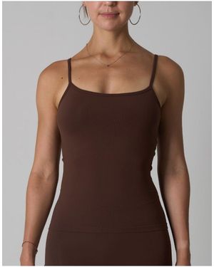agon® Scoop Neck Cami Top - Brown