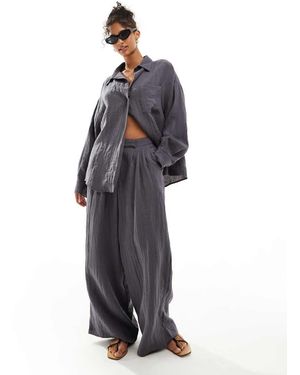 ASOS Pantaloni A Fondo Ampio - Blu