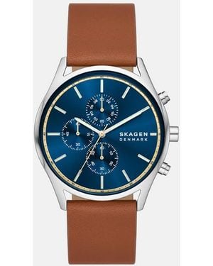 Skagen Holst Chronograph, Stainless Steel Watch, Skw6916 - Blue