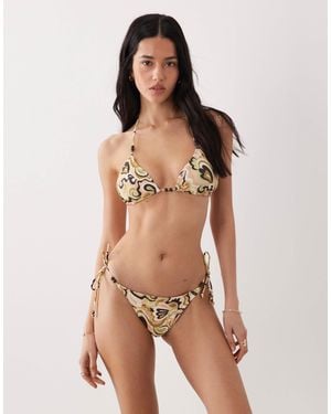 Brave Soul – bikinihose mit paisleymuster - Braun