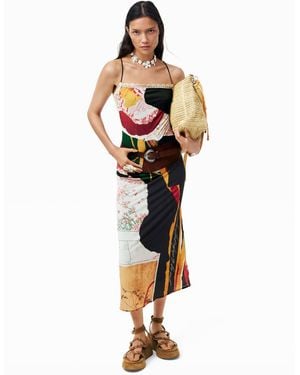 Desigual – strickkleid - Mettallic