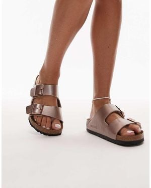 Birkenstock Arizona Narrow Fit Birko Flor Sandals - Pink