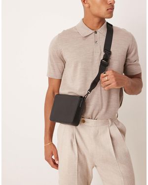 ASOS – elegante umhängetasche aus kunstleder - Natur