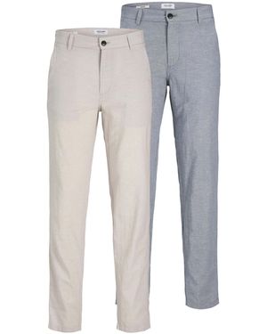 Jack & Jones – 2er-pack chinohosen - Blau