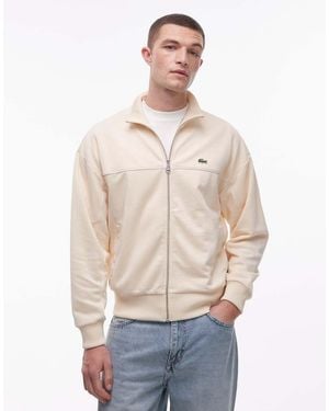 Lacoste Zip Through Sweat Jacket - Natural