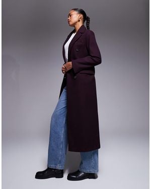 River Island Tailo Double Breasted Coat - Blue