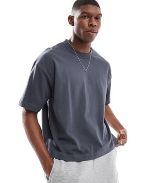 ASOS Heavyweight Oversized Boxy T-shirt 240gsm - Blue