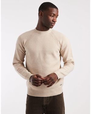 Threadbare Knitted Crew Neck Jumper - Natural