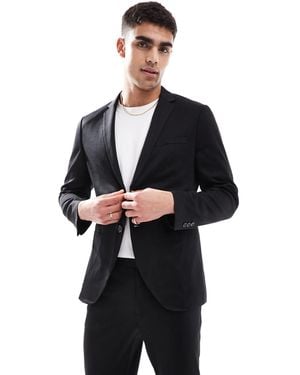 Jack & Jones Slim Fit Jersey Suit Jacket - Blue