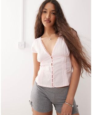 Motel Ilias Corset Top - Pink