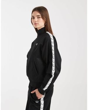 Fred Perry Co-ord Taped Logo Track Jacket - Blue