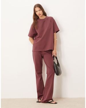 ASOS Co-ord Interlock Fla jogger - Pink