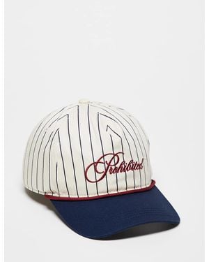 Prohibited Grand Resort Pinstripe Cap - Blue
