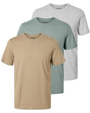 SELECTED 3X Multipack T-Shirt - Green