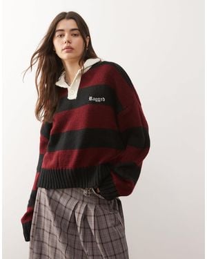 The Ragged Priest Trophy Polo Knit - Red