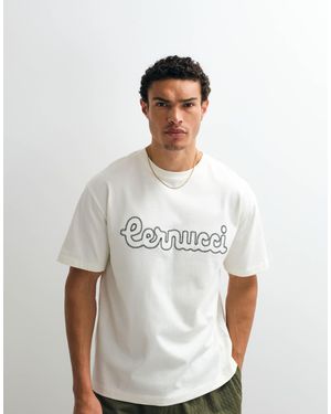 CERNUCCI – regular-fit-t-shirt - Weiß