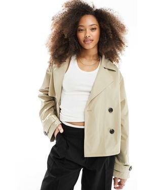 JJXX – kurz geschnittener trenchcoat - Natur