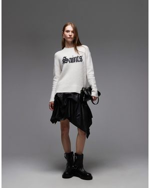 AllSaints Saint - pull ras - Gris