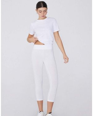Tezenis Cotton Capri Leggings - White