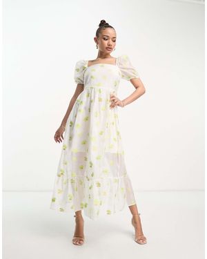 Collective The Label – organza-freizeitkleid - Natur