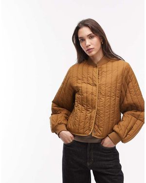 Rains Chaqueta Bomber Ligera Impermeable Guateada 21760 Banja De - Marrón