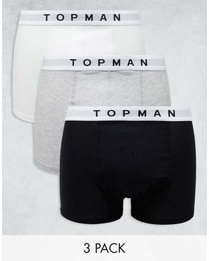 TOPMAN Set Van 3 Boxershorts - Wit