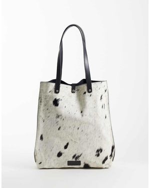 Barneys Originals Cowhide Tote Bag - White