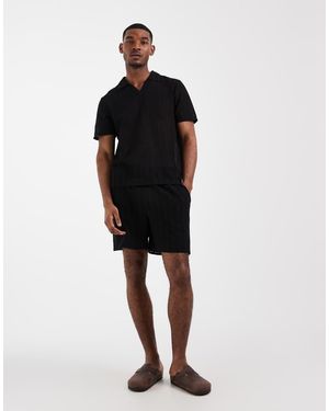 New Look Crochet Shorts - Black