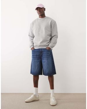 ASOS Loose Denim Jorts - Blue