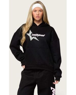 Edikted Star Hoodie - Black