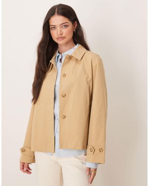 GANT Short Trench Jacket - Natural