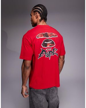 Aape By A Bathing Ape Aape By A Bathing Ape Oversized T-Shirt - Red