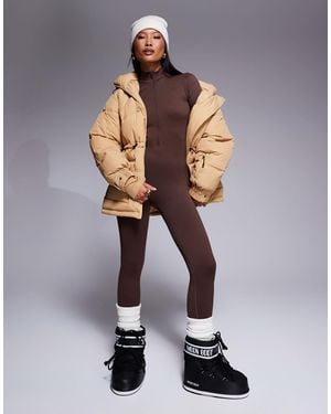 ASOS 4505 Ski & Snow 4505 Petite Ski Seamless Thermal Base Layer All - Brown
