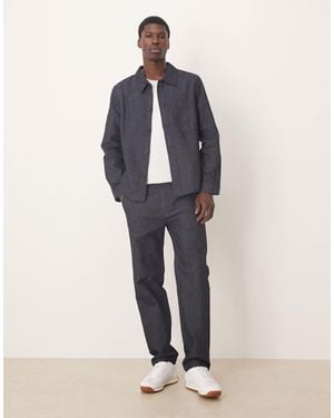 Mango – electra – gerade geschnittene jeans aus baumwolle - Blau