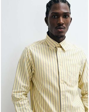 GANT Camisa Oxford De Rayas Amarilla De Corte Estándar-Amarillo - Neutro