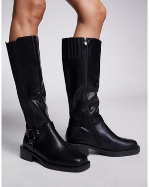 SIMMI Simmi london wide fit – collins – kniehohe stiefel - Schwarz